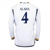 Real Madrid David Alaba #4 Replica Home Shirt 2023-24 Long Sleeve